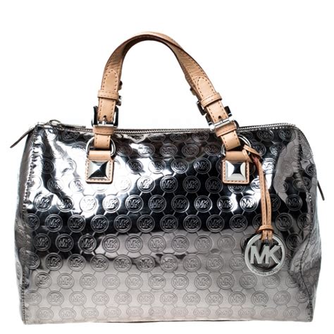 michael kors schultertasche kette silver|Michael Kors handbags silver.